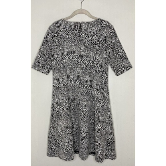 DKNY Women's Knit Short Sleeve Zip Front A Line Fit & Flare Dress Size 10 M2 - Picture 6 of 6